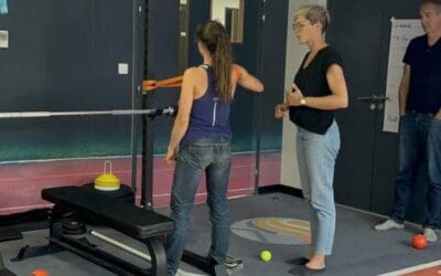 exercices stagiaires formation épaule du sportif. elastique ssk formation