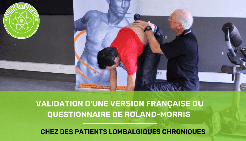 validation version francaise du questionnaire de rolland morris chez des patients lombalgiques chroniques