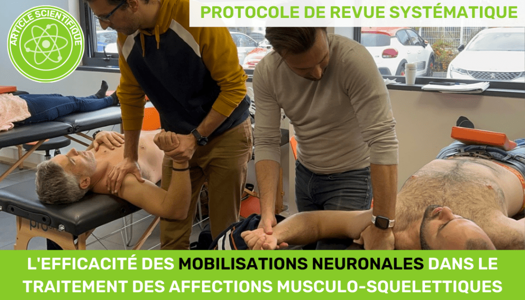 efficacité ssk formation de smobilisation sneuronales dans lz traitement des affections musculosquelettiques protocole revue systematique