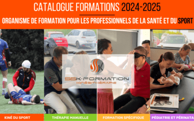 catalogue 2025 SSK formation kinésithérapeute thérapie manuelle kiné du sport formation spécifique autour du bébé et perinataluté