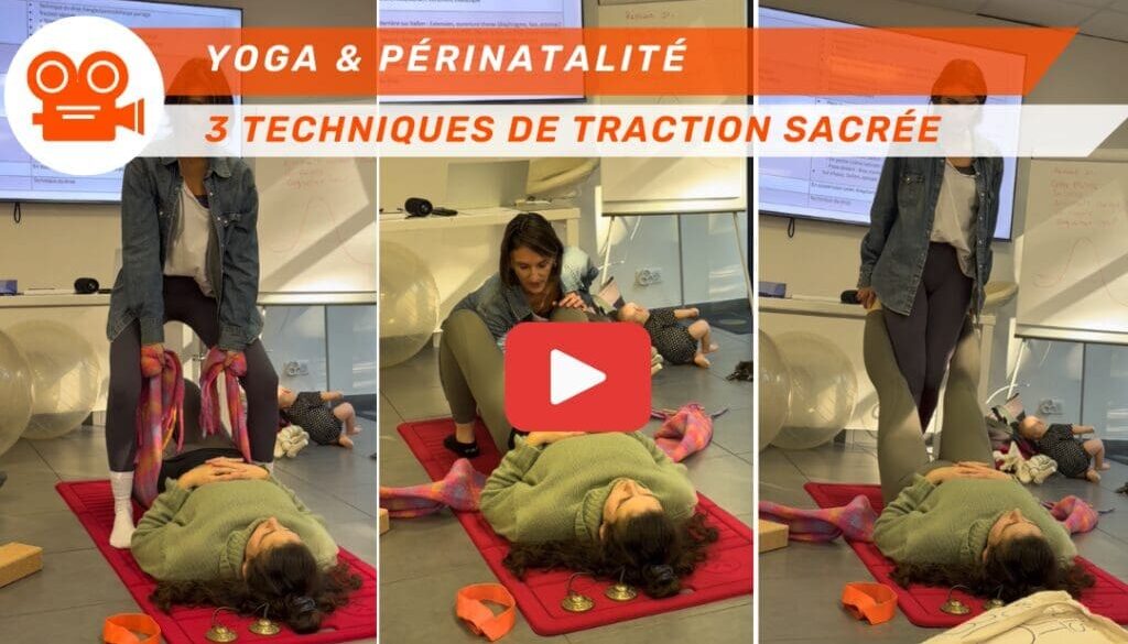 Kiné & Périnatalité 3 techniques de traction sacrée issues du Yoga pour soulager vos patientes et votre dos ! Vidéo