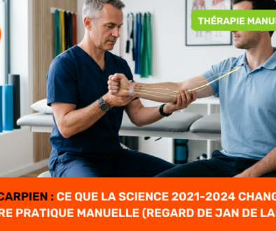 Canal carpien ce que la science 2021-2024 change vraiment dans votre pratique manuelle (regard de Jan De Laere)