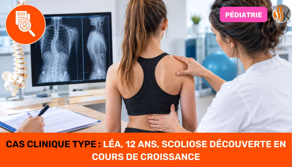 Cas clinique type Léa, 12 ans, scoliose découverte en cours de croissance